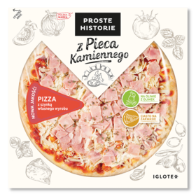 Pizza z szynką własnego wyrobu